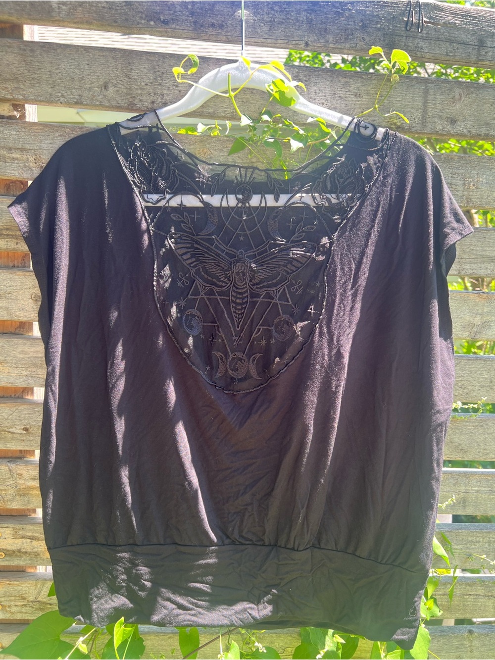 Midnight Hour Embroidered Deadmoth Blouson - Picture 3 of 8